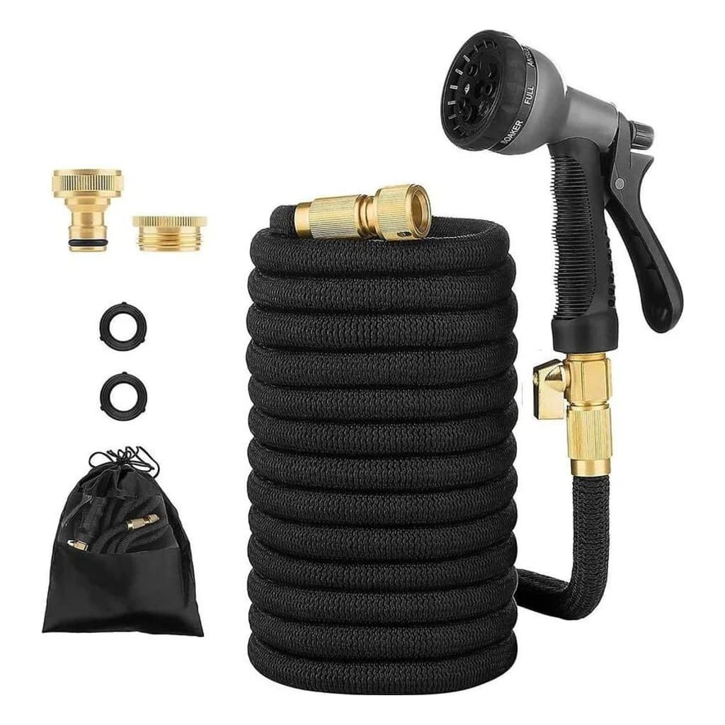 Expandable Garden Hose, 15 m, with Spray Nozzle